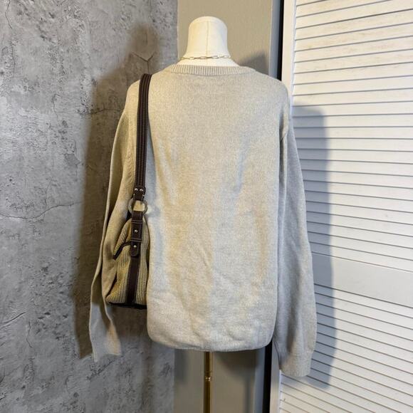 Cream Cable Knit Fall Sweater - Picture 4 of 6